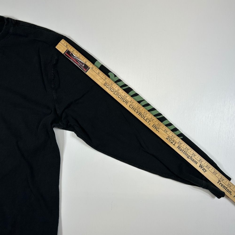 Carhartt Mens Loose Fit Long Sleeve Graphic T-Shirt Black Green Clover Large - Picture 6 of 7